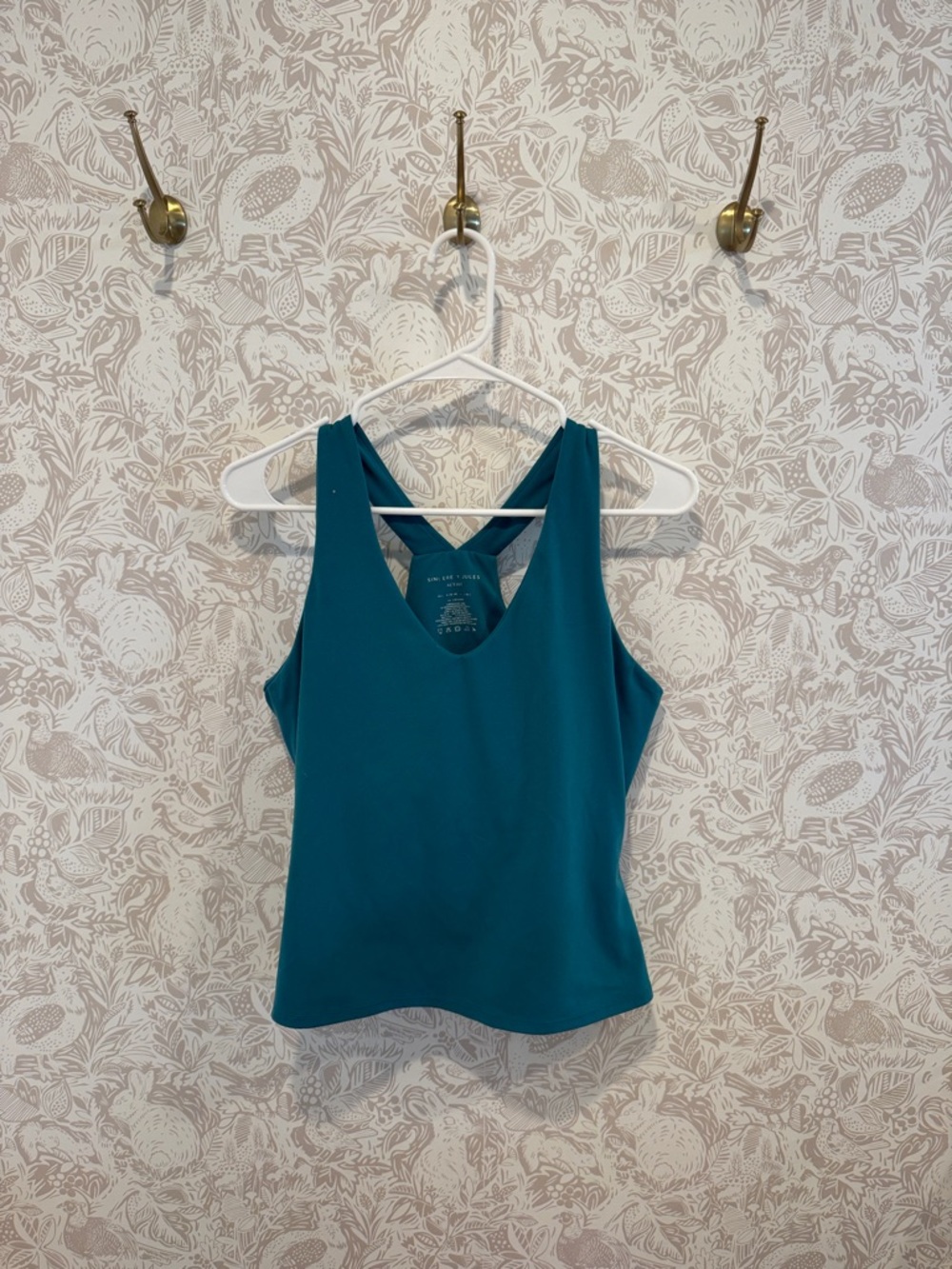 Sincerely Jules Teal Cross-Back Tank Top